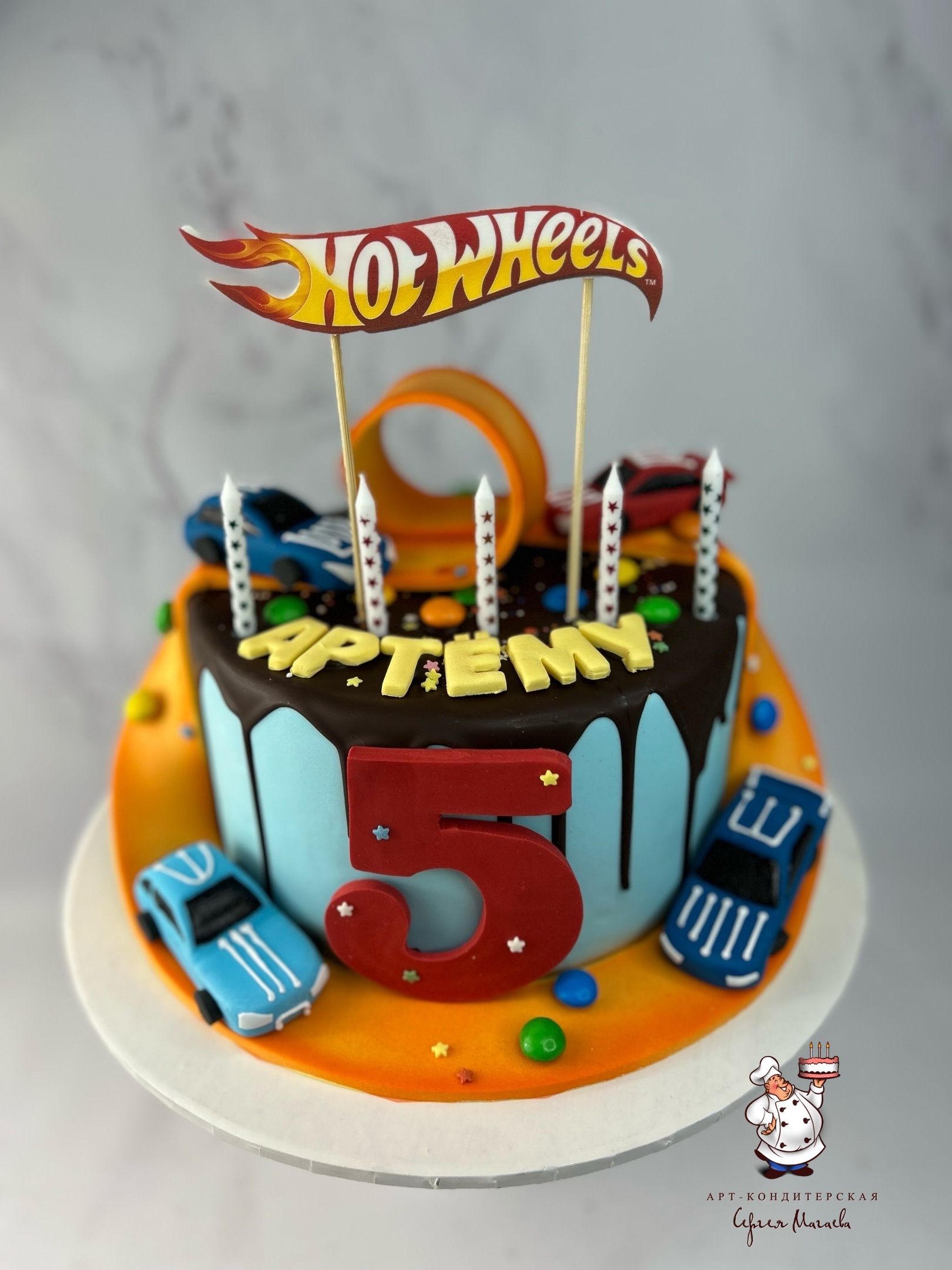 Торт детский - Hot Wheels (Хот Вилс)