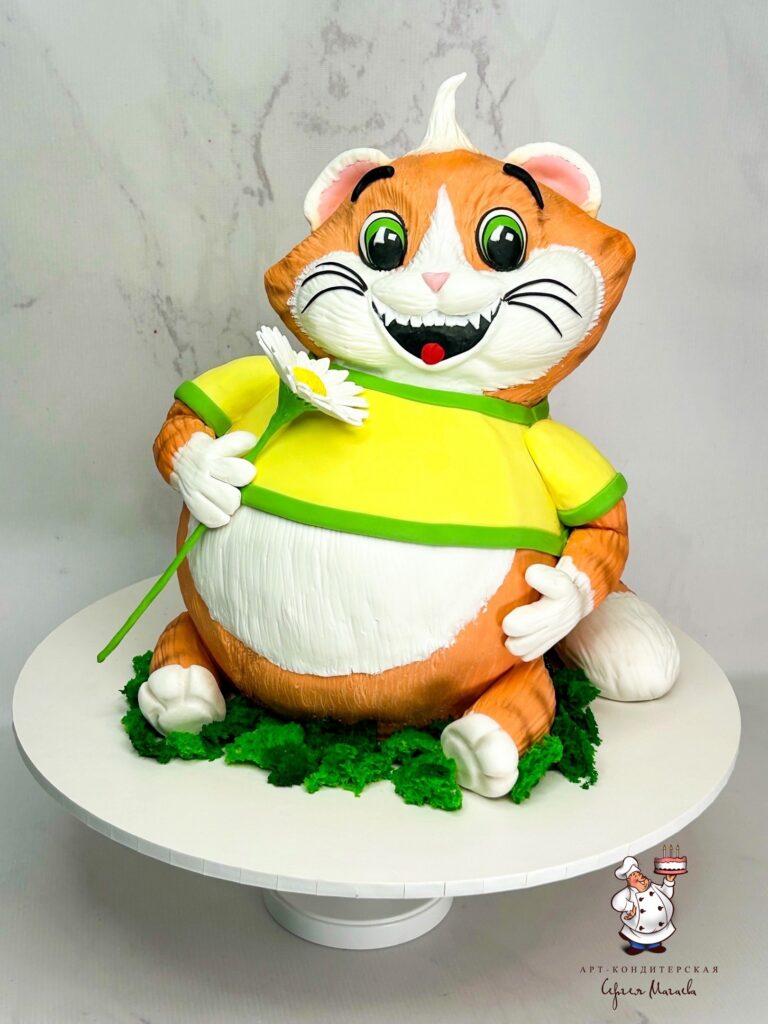 Торт "Довольный кот" № 9398